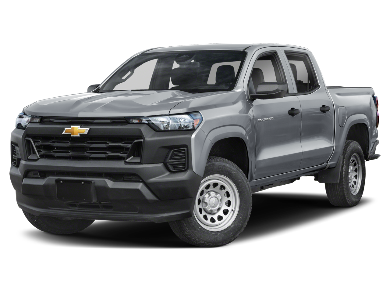 2024 Chevrolet Colorado WT in Summit White — front three-quarter view