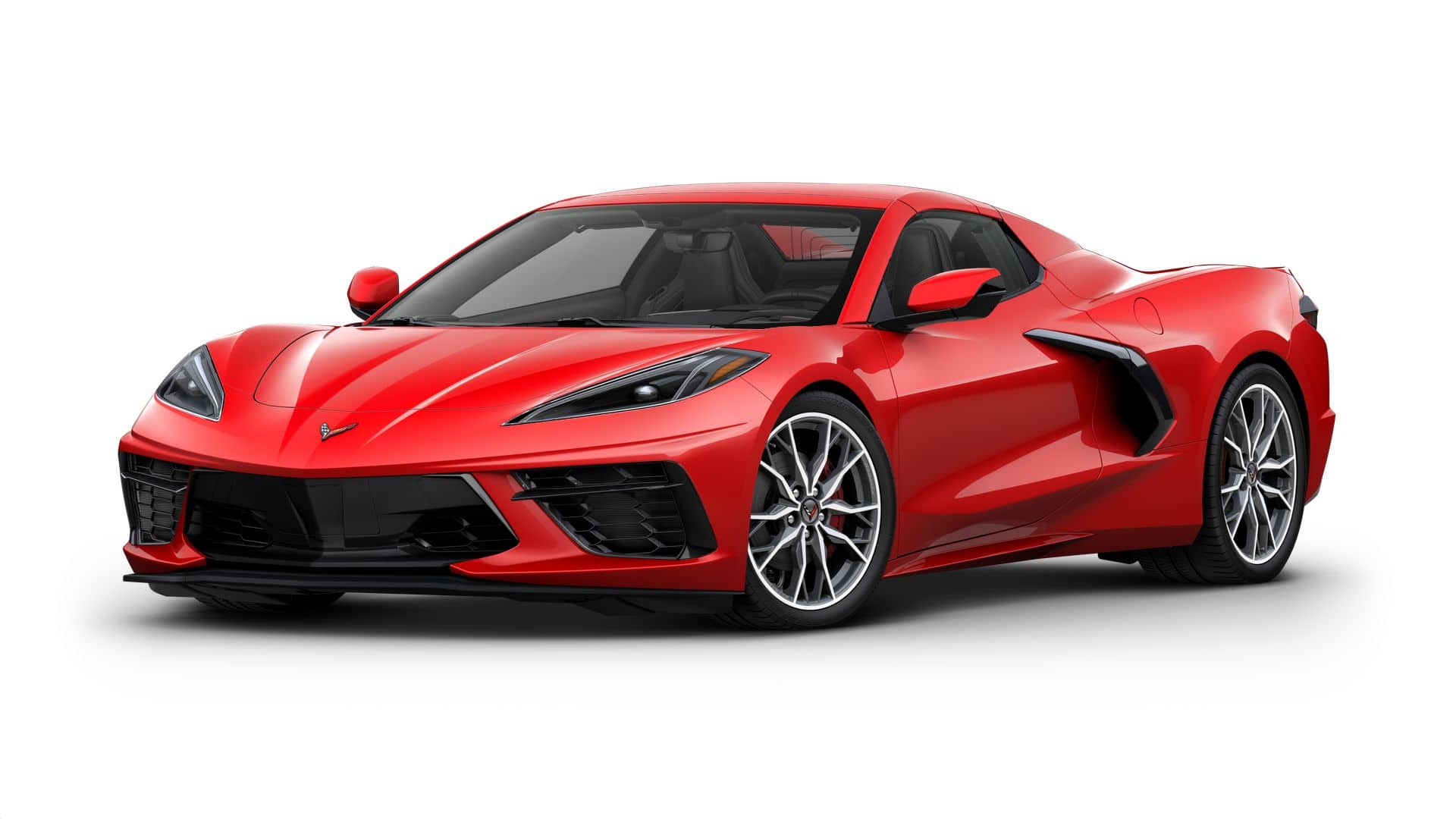 2026 Chevrolet Corvette Stingray 1LT in Torch Red — front three-quarter view