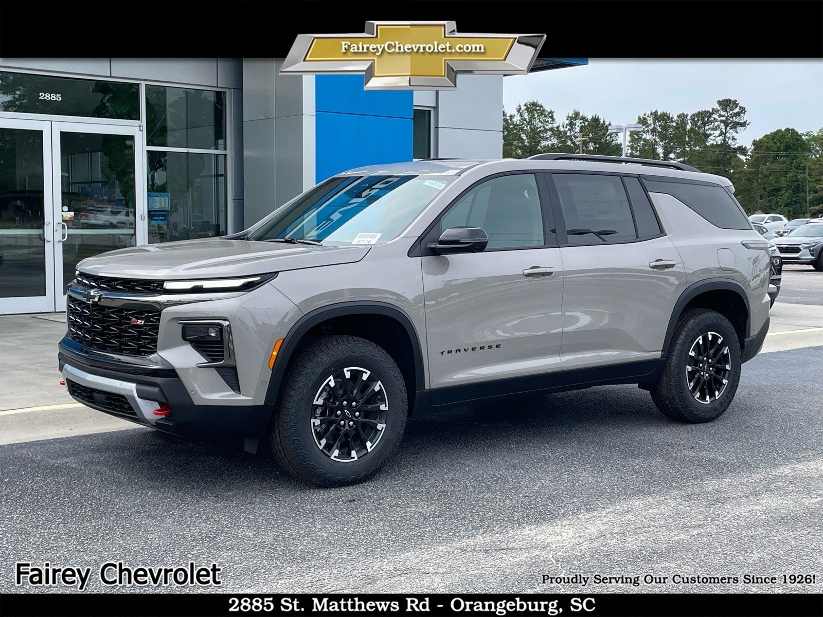 2026 Chevrolet Traverse Z71 in Sandstone Gray — front three-quarter view