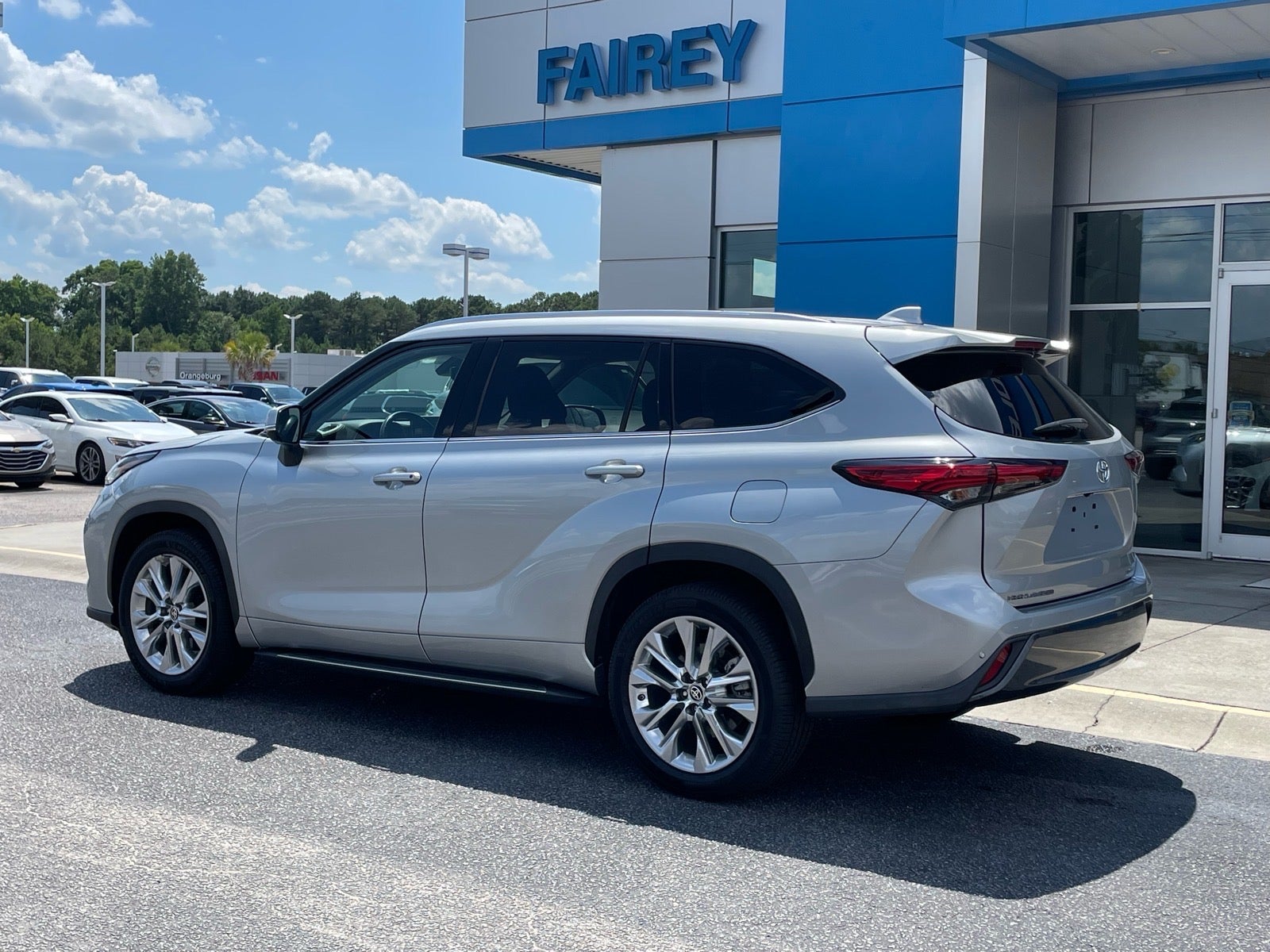 2020 Toyota Highlander — rear three-quarter view