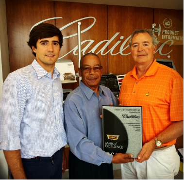 Joseph Fairey (Sales Manager), Iran Cummings (GM District Sales Manager SE Region), and Joe Fairey (President)